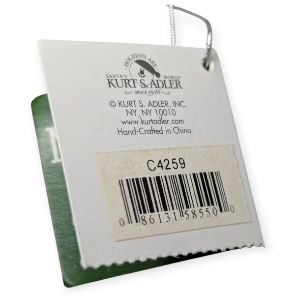 Nobel Gems by Kurt S Adler Christmas Crab Blue Red Glass Ornament w/Original Box - Picture 5 of 13